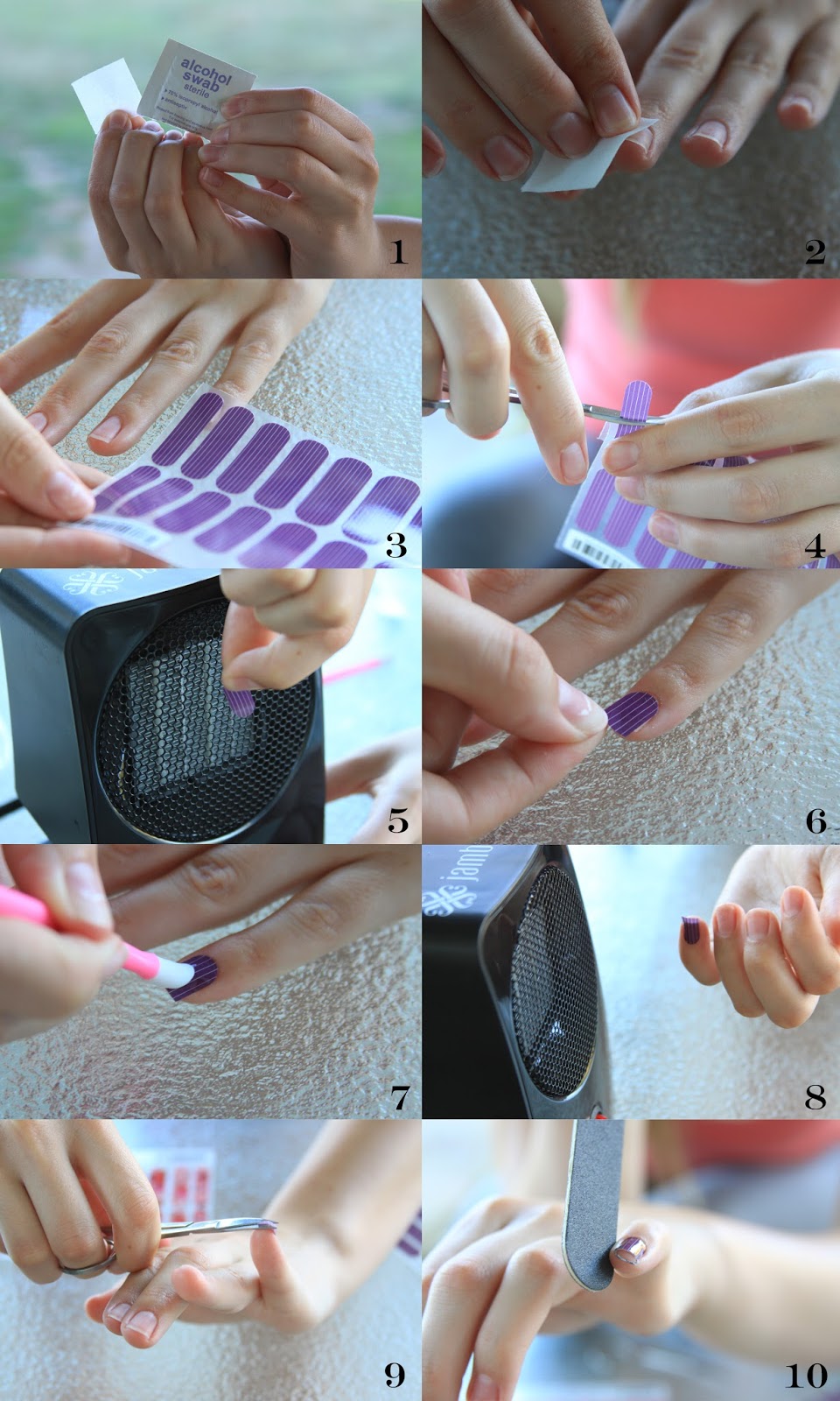 Standard of Grace DIY Manicure Using Nail Wraps Jamberry!