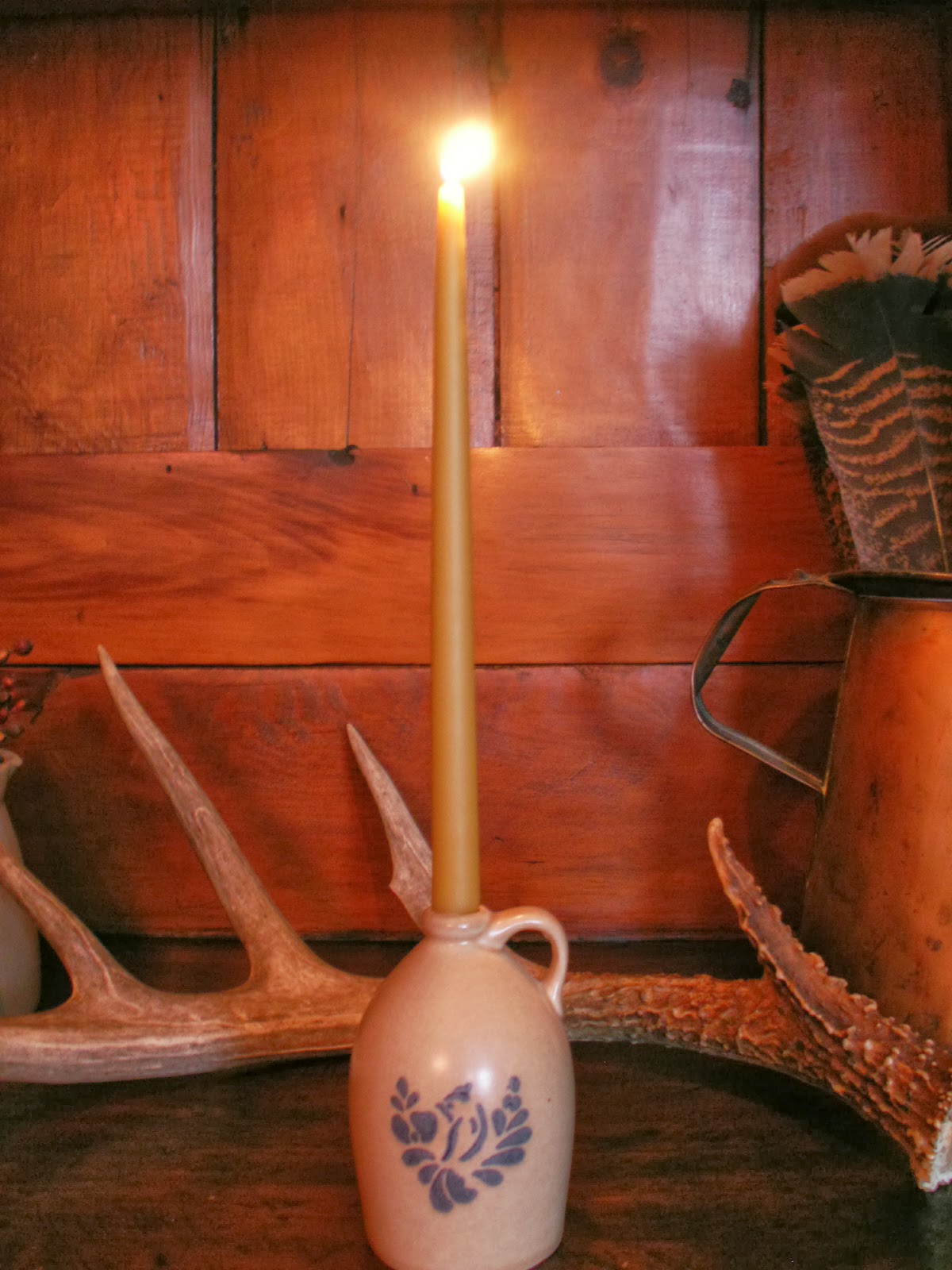 Kimberly's Heirloom Crafts Making Hand Dipped Beeswax Candles