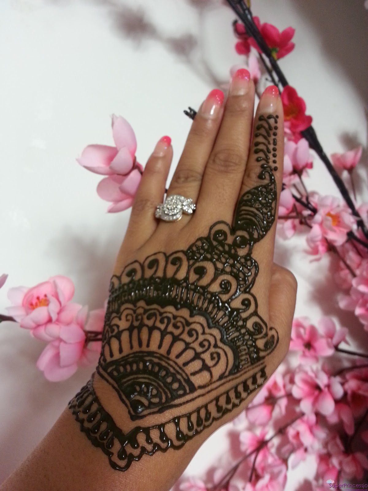 SuperPrincessjo Easy Simple henna design and How to Make Henna Paste