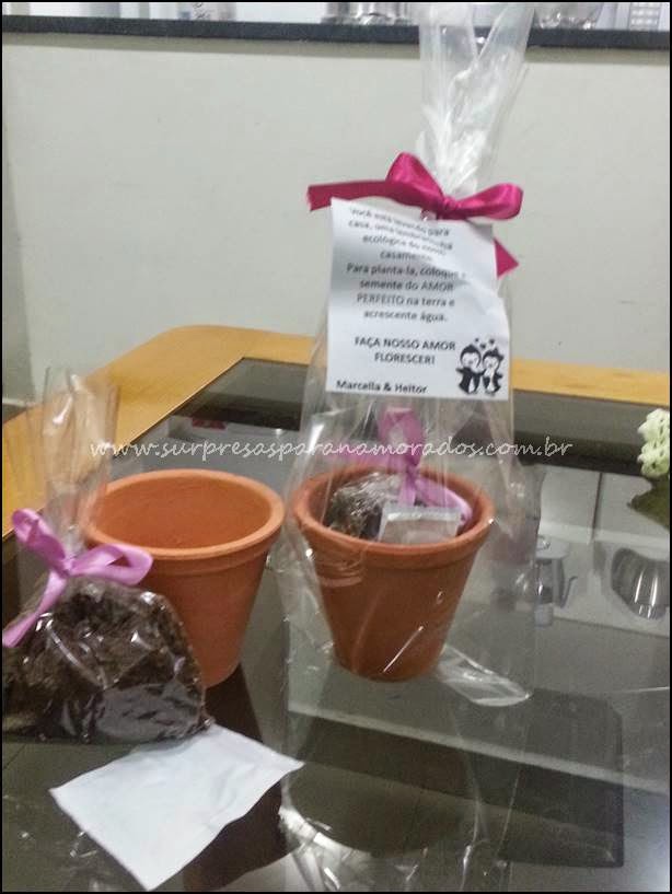 lembrança de casamento bem plantado