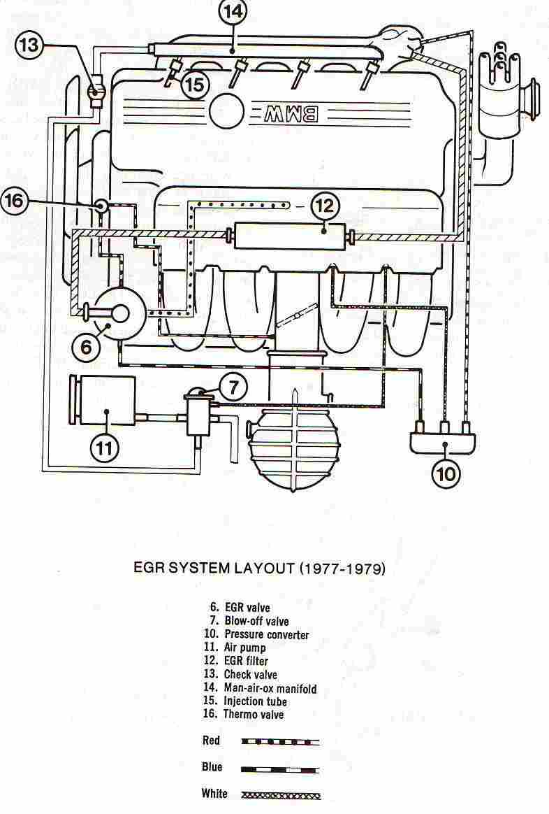 Egr System Layout Wiring Diagrams Of 1977