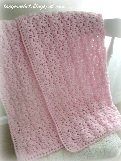 HOT Crochet Blanket Pink Knit Baby Blanket Crochet Pink Blanket