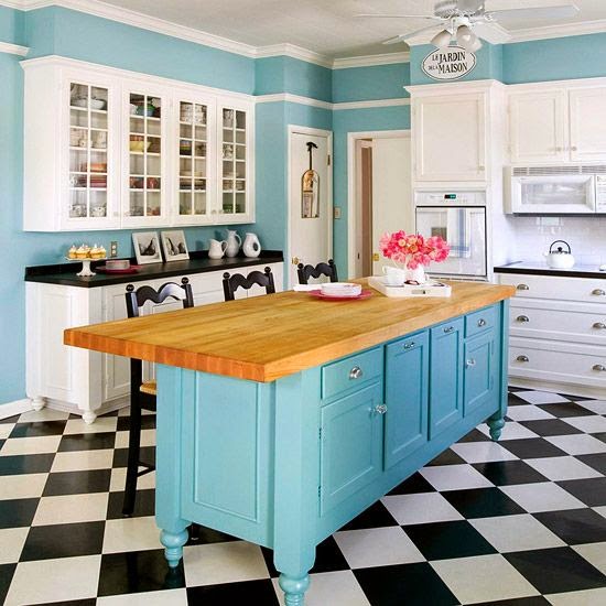 Las 19 islas de cocina vintage que te encantarÃa tener en tu casa