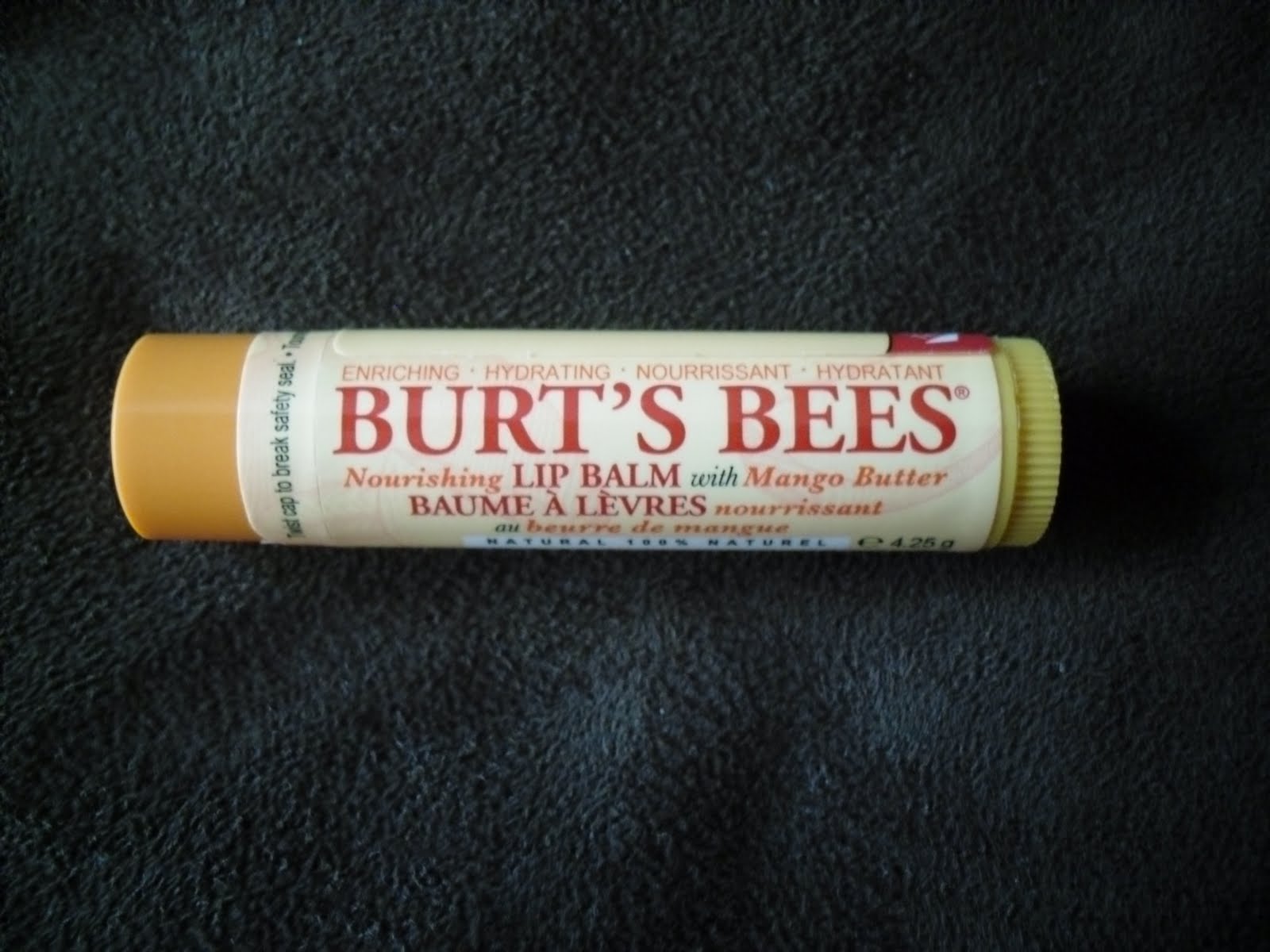 Beautifully Glossy Burt's Bees Nourishing Lip Balm with Mango Butter