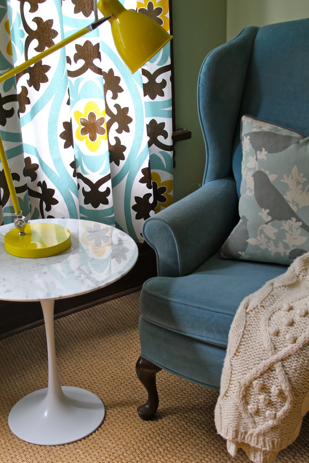 Sweet Magnolia Way Using Tablecloths as Curtain Panels