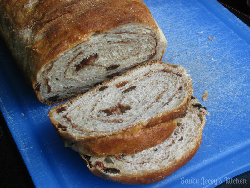 Saucy Jocey's Kitchen Cinnamon Raisin Bread French Toast