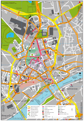 Newcastle Street Map Newcastle Street Map