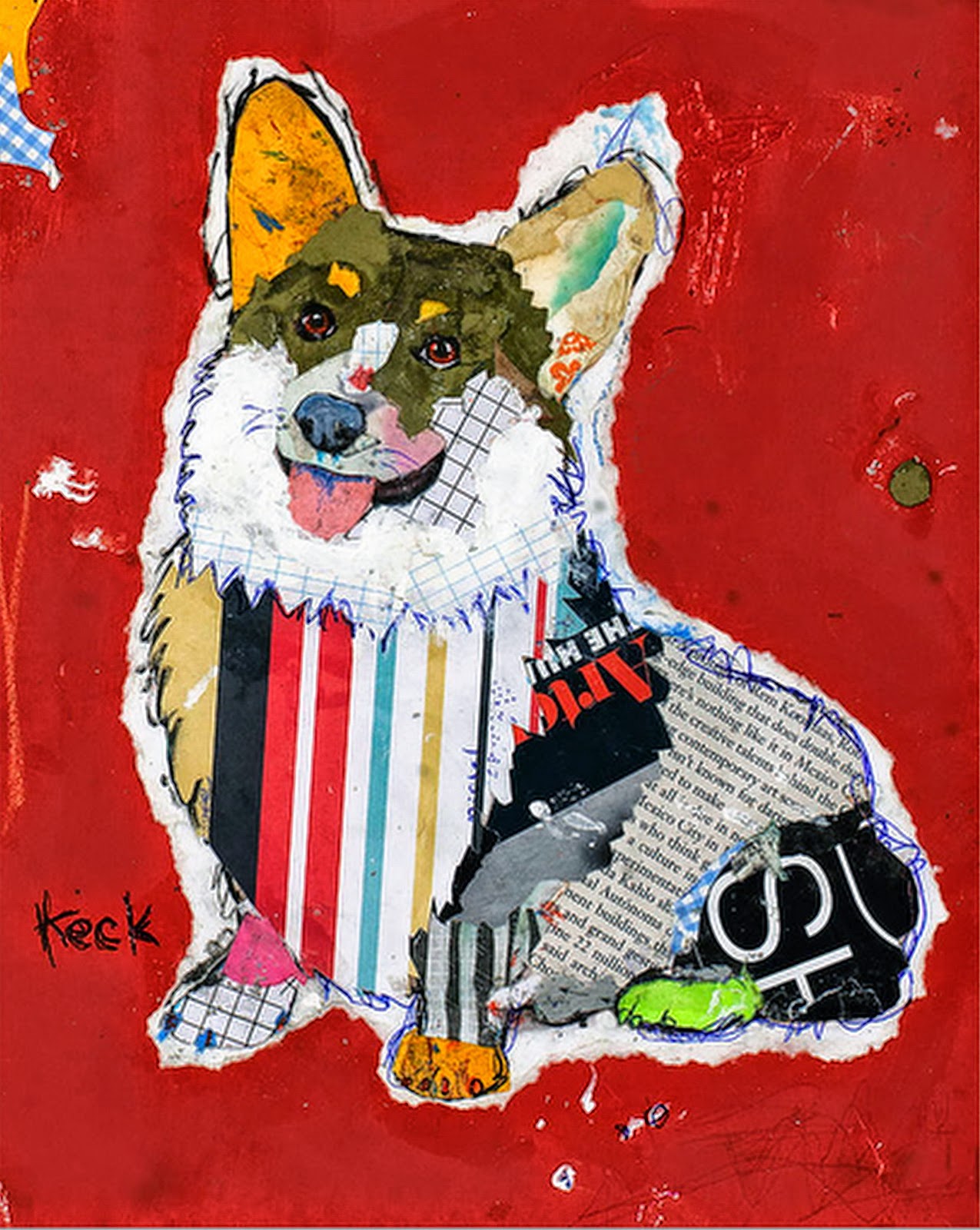 cuadros-figurativos-abstractos-con-animales pinturas-modernas-de-abstractos