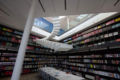 Лестница на небеса в библиотеке. Дизайнеры Сабина Лэнг и Дениель Бауманн