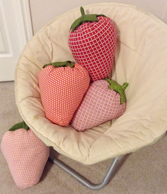 Strawberry pillows The Red Pencil Box