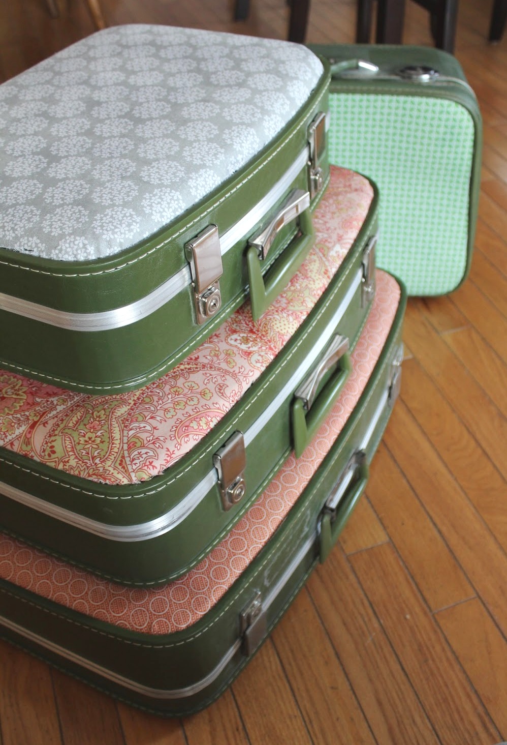 Turned to Design DIY Fabric Covered Suitcases