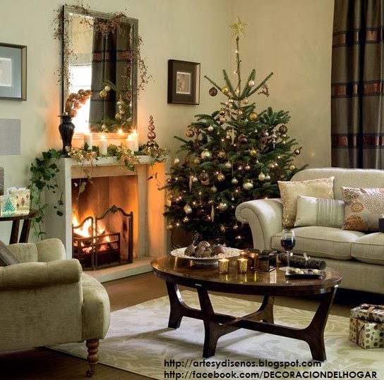 Cómo decorar la sala en navidad? living christmas natal ... Diseño Decoracao Sala