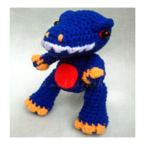 Kawaii Amigurumi Crochet Pattern-T-rex Sea and ...