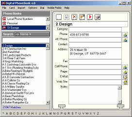 digital address book