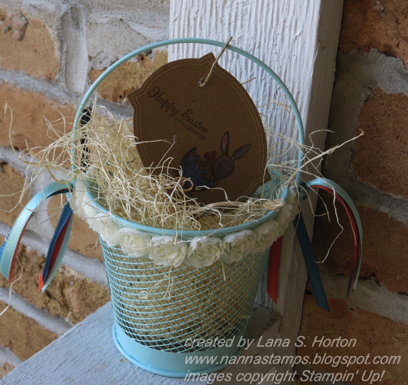 Stamping with Nanna Decorated Pails for Easter