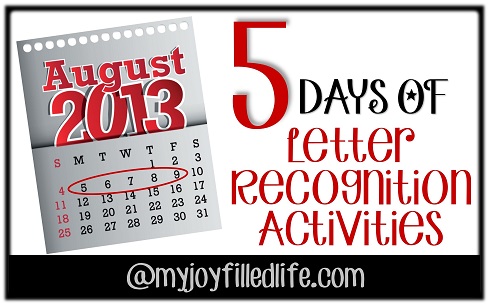 letter recognition activities