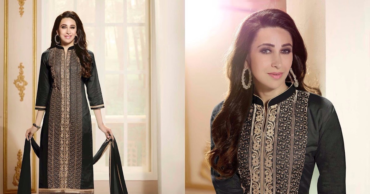 Karishma Kapoor Designer Embroidered Salwar Suit-Glamzon
