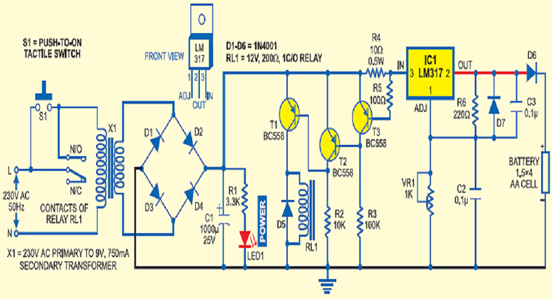 AUTO TURNOFF BATTERY CHARGER Embedded Support
