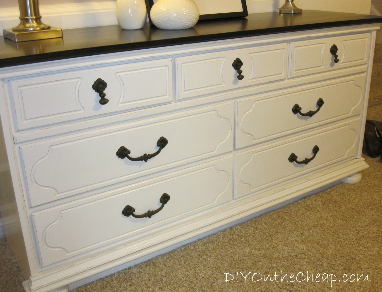 Refinishing A Wood Cabinet Chest Refinished Dresser Reveal Erin Spain