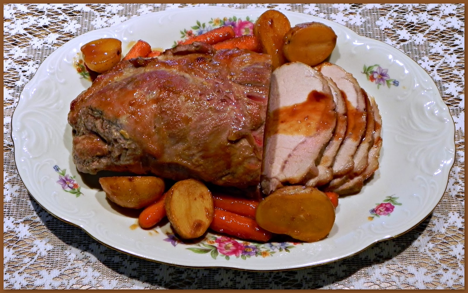 The Iowa Housewife MapleMustardGlazed Pork Roast