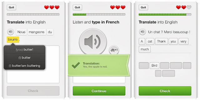 Aplicativo para Android. Aprenda a falar Inglês e Espanhol de graça pelo Celular. Oi meninas, Tem vontade de aprender a falar Inglês, mas a grana ta curta? Eis a solução! Descobrir a pouco tempo um aplicativo para Smartphone que te ensina Inglês e espanhol e você não precisa pagar nada por isso, o aplicativo é free e ainda foi escolhido como o melhor aplicativo de 2013 pela Google e Apple. Massa né?
