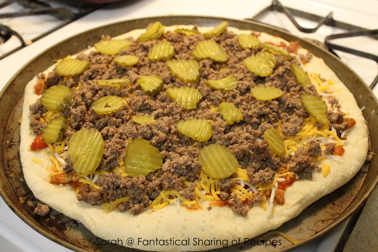Fantastical Sharing of Recipes Cheeseburger Pizza