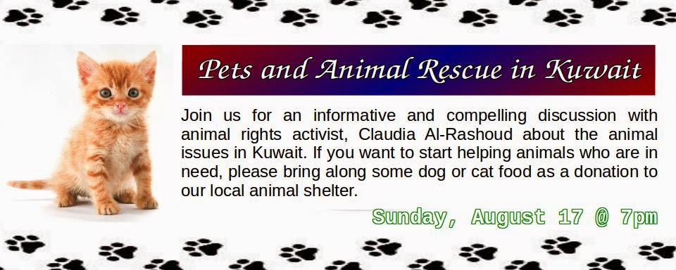 Life in Kuwait Blog: TIES- Pets and animal rescue in Kuwait -Presentation  by Claudia Al-Rashoud