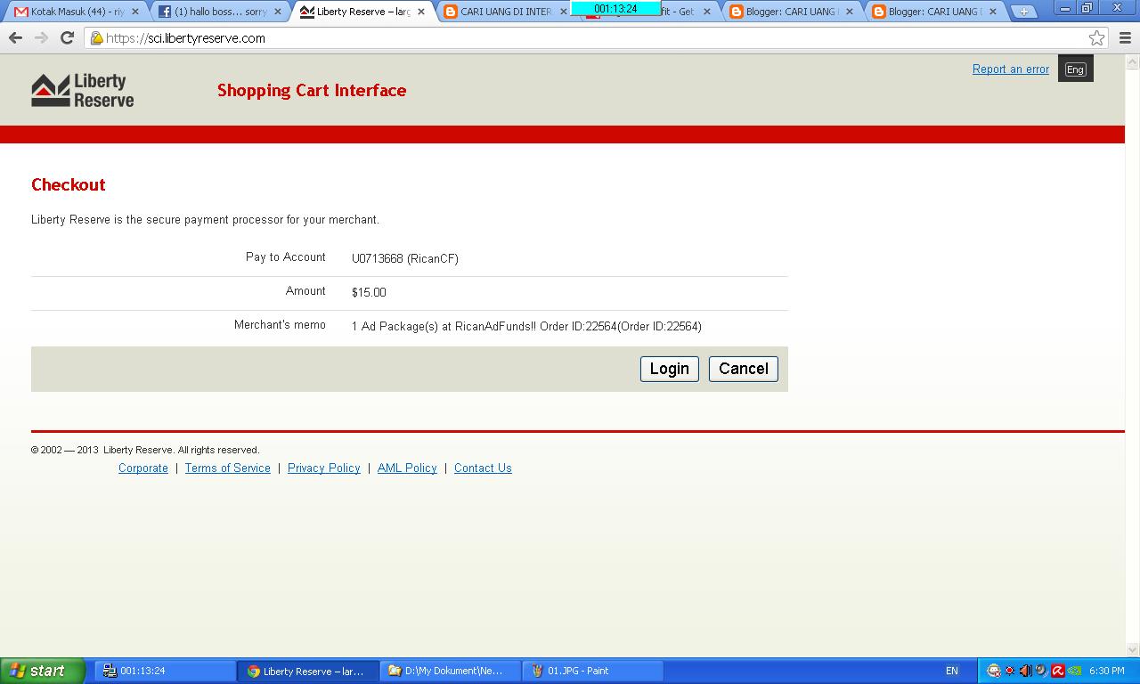 Cara Cepat dan Mudah Mengisi Saldo Liberty Reserve