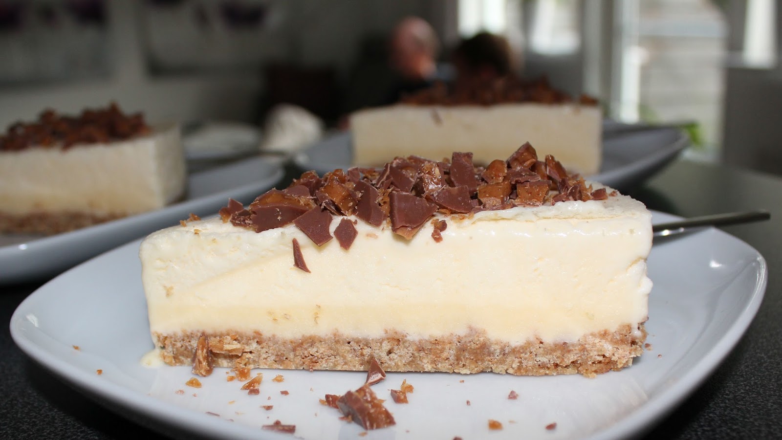 Recept favoriter, Vegetariskt Cheesecake med daim