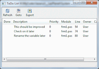 ToDo List in Lazarus IDE