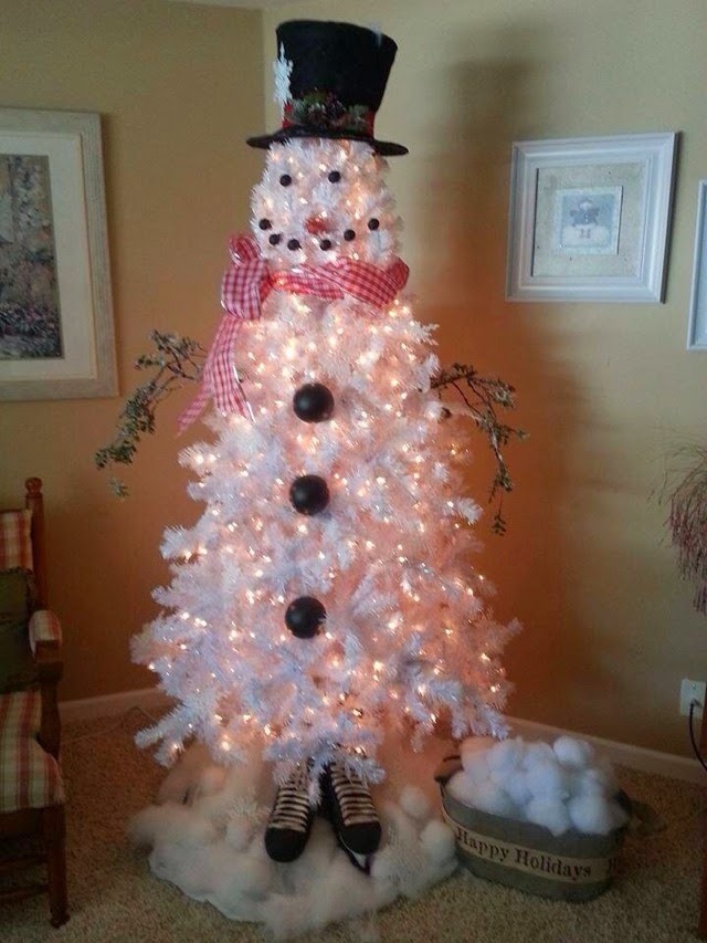 diy white christmas tree snowman diy craft projects diy white christmas tree snowman diy craft projects