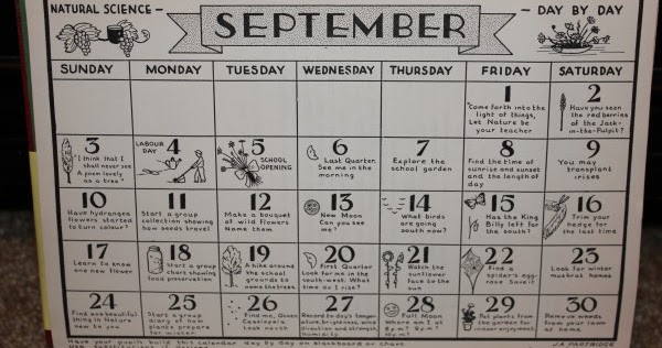 Natural Science Through The Seasons Calendar Natural Science Through The Seasons Calendar