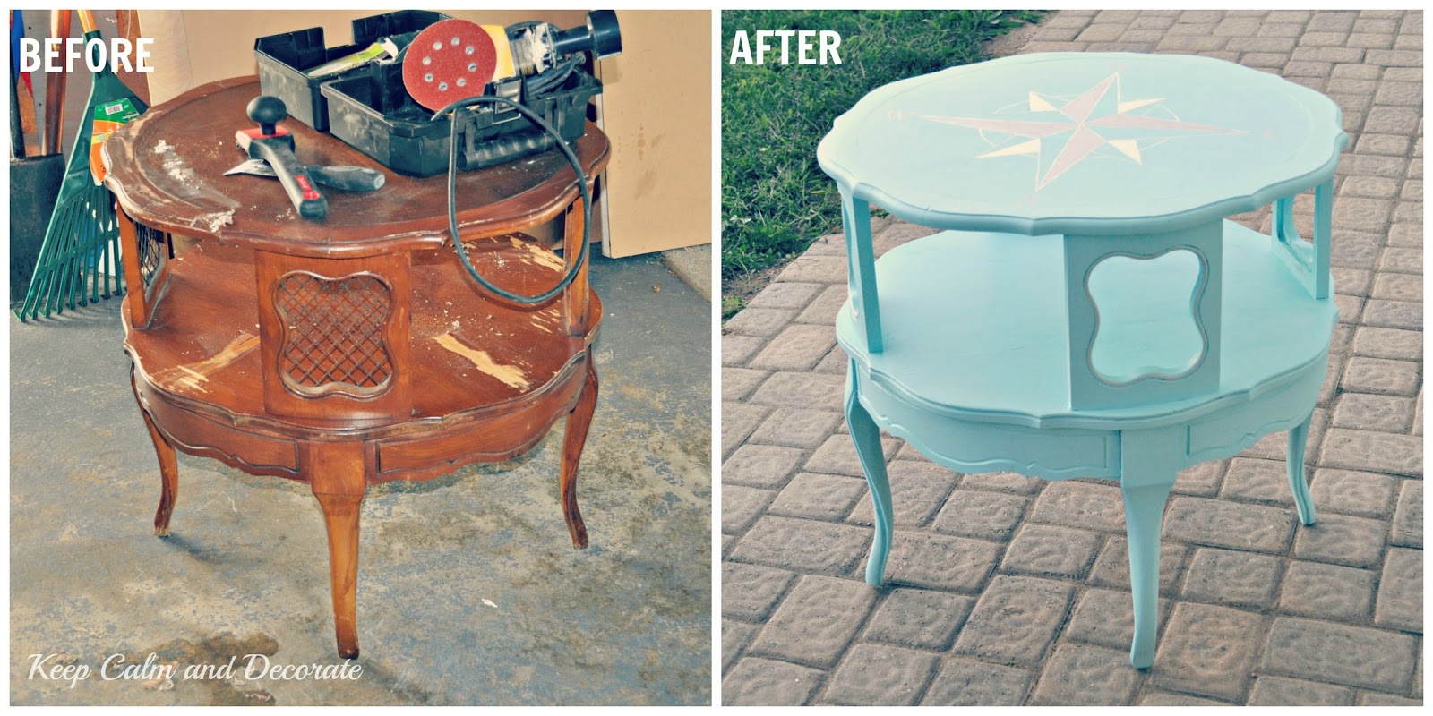 Keep Calm and Decorate How to Paint a Nautical Table