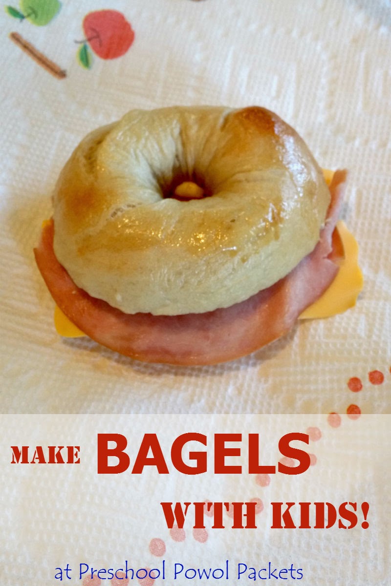 Baking With Preschoolers Homemade Bagel Recipe! Preschool Powol Packets