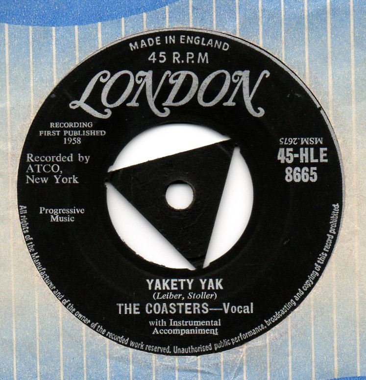 VINYL RECORDS THE COASTERS YAKETY YAK