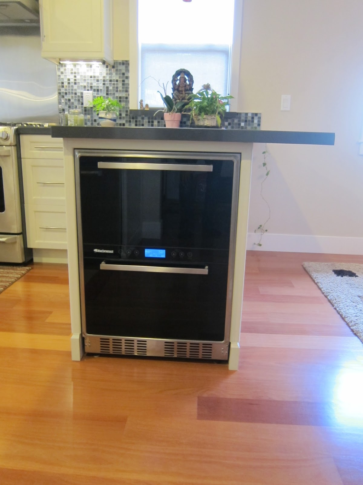 Deep kitchen cabinets White Kitchen Cabinets, Quartz counter top, Farmer Sink, Glass