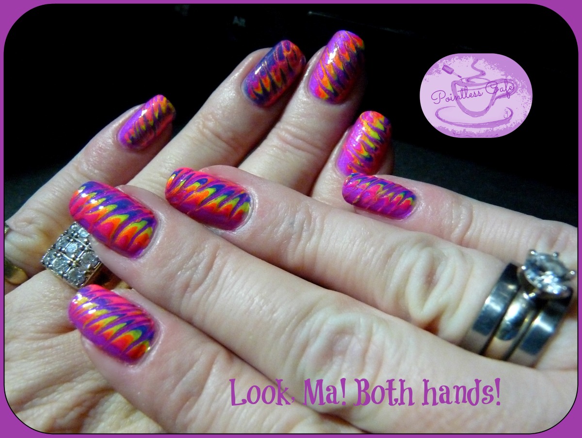 Poptastic Toothpick Marble Nail Art Photo Tutorial Pointless Cafe Poptastic Toothpick Marble Nail Art Photo Tutorial