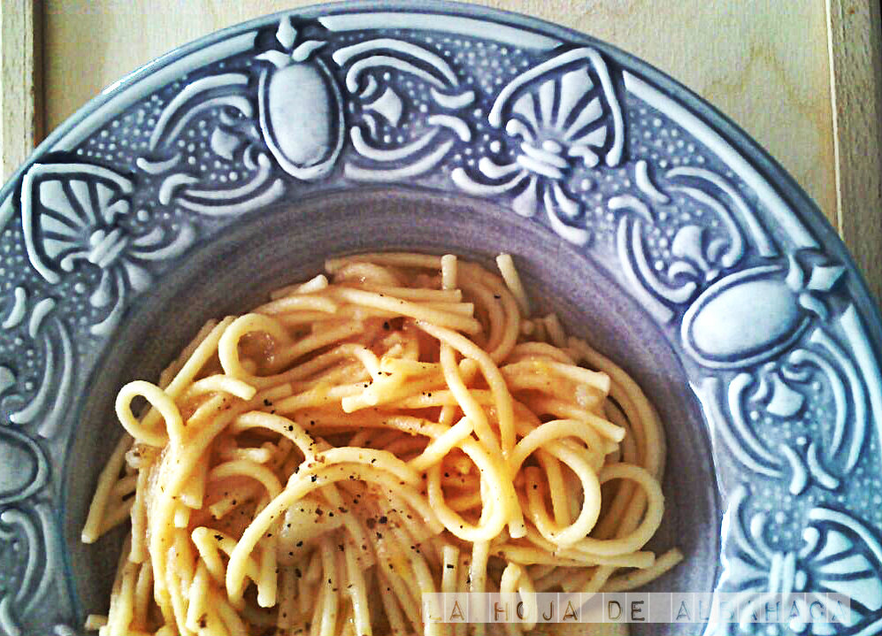 espaguetis, recetas vegetarianas, recetas vegan, pasta, patatas, recetas italianas, pasta e patate