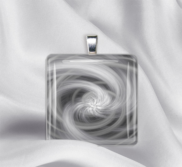 Red Stiletto Designs Glass Tile Necklace Pendants