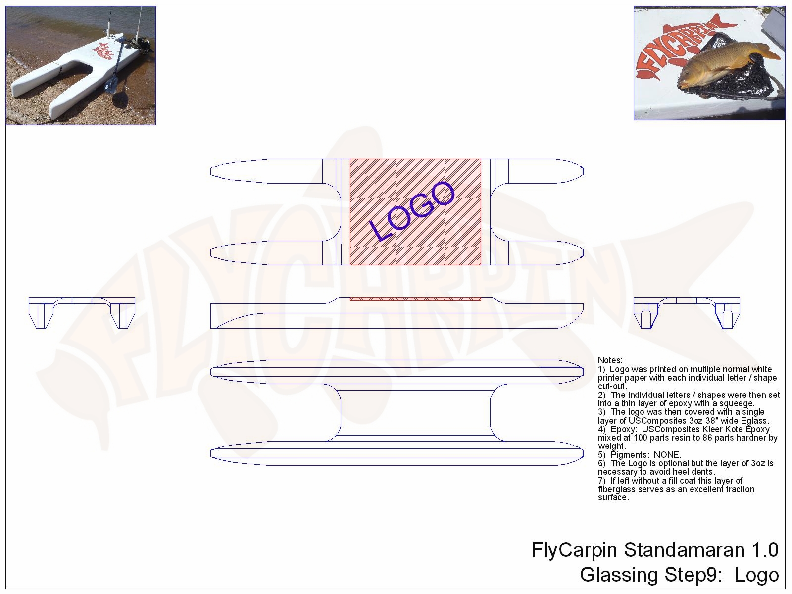 FlyCarpin DIY Standamaran Stand Up Paddleboard Plans