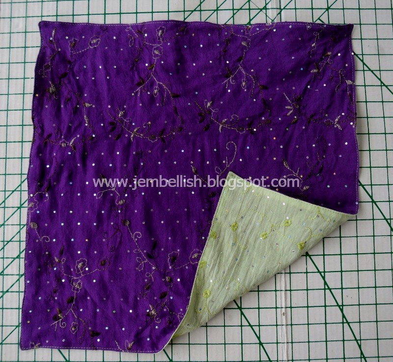 Creating my way to Success Fabric Origami Bag photo tutorial