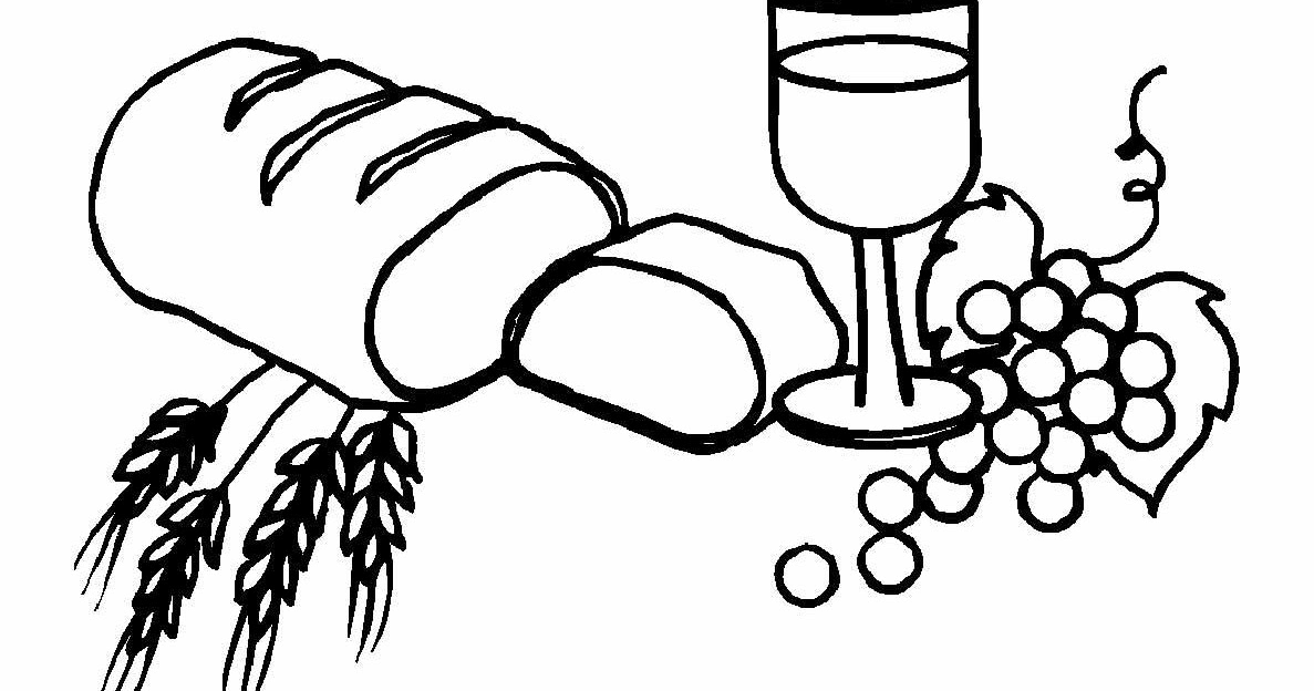 Dibujo Cristiano de Santa Cena para colorear | Dibujos infantiles