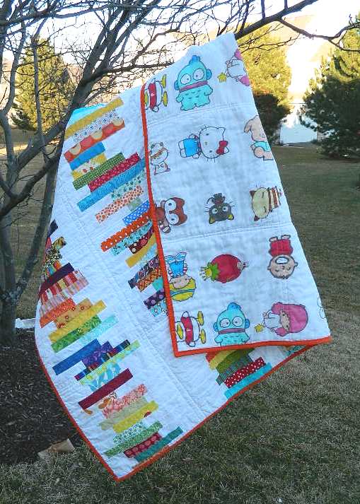s.o.t.a.k handmade stacked books quilt