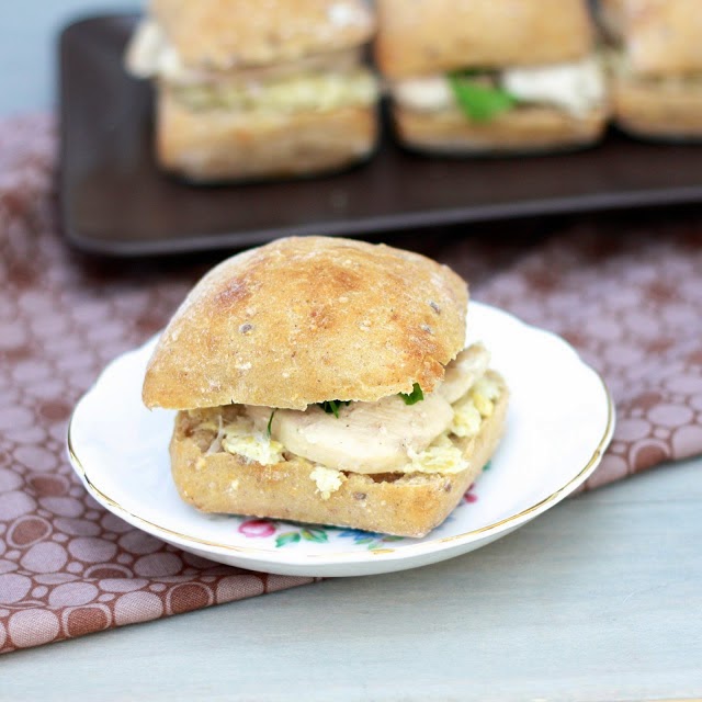 chicken sandwiches with artichoke pesto