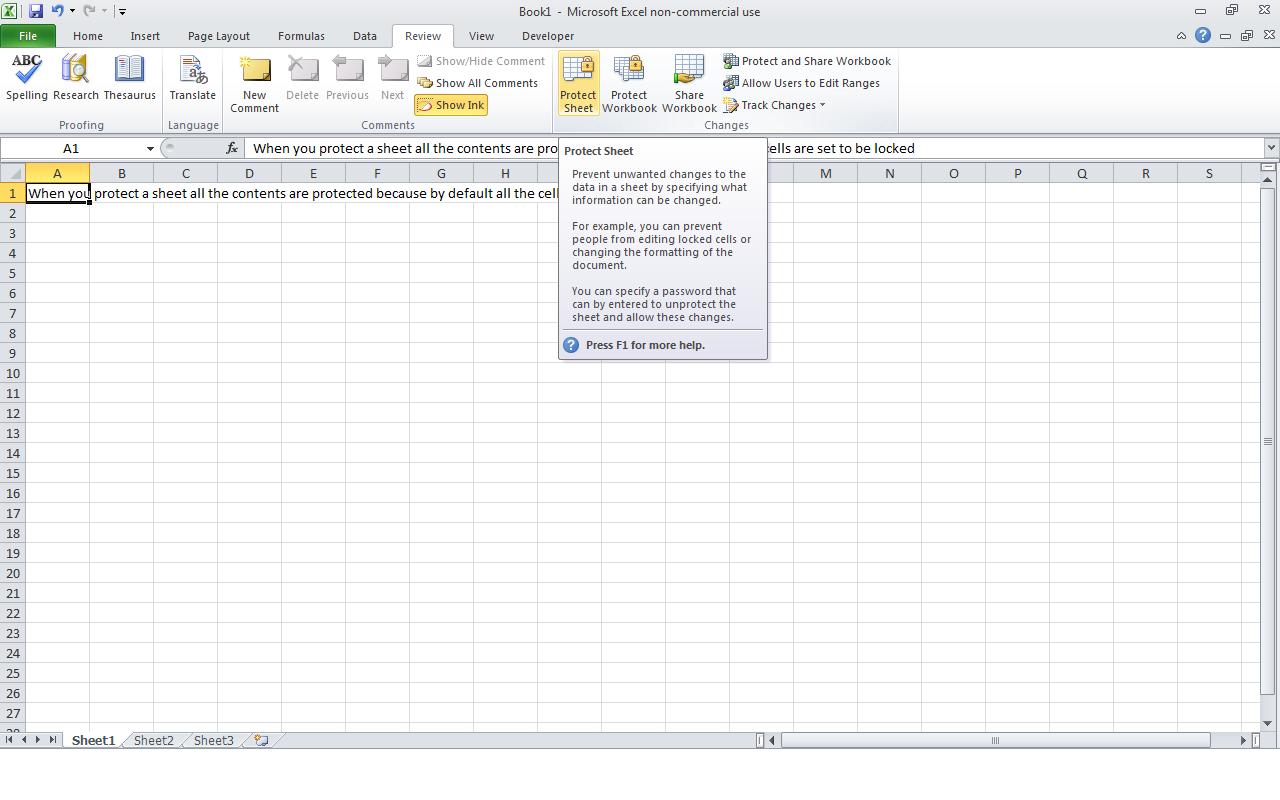 worksheet Protect Worksheet power of excel how to protect a cell in sheet window will appear you may enter password the if wish is optional click on ok butt