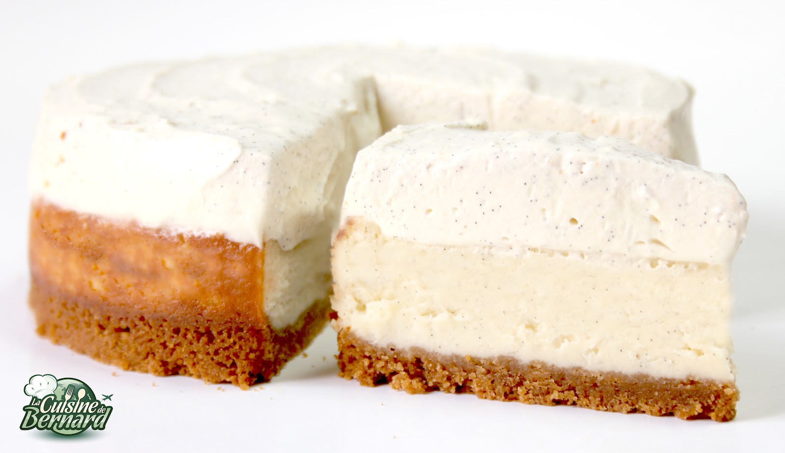 La cuisine de bernard : cheesecake double vanille