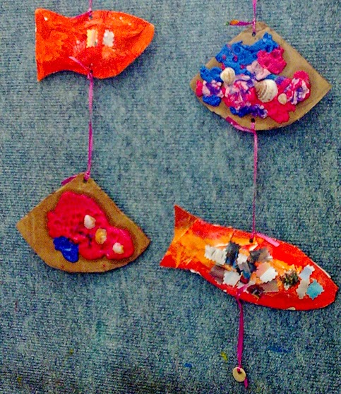 visual art instructor summer mobil fish seashells special ed