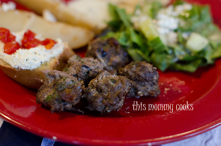 This Mommy Cooks Greek Meatballs (gluten free)