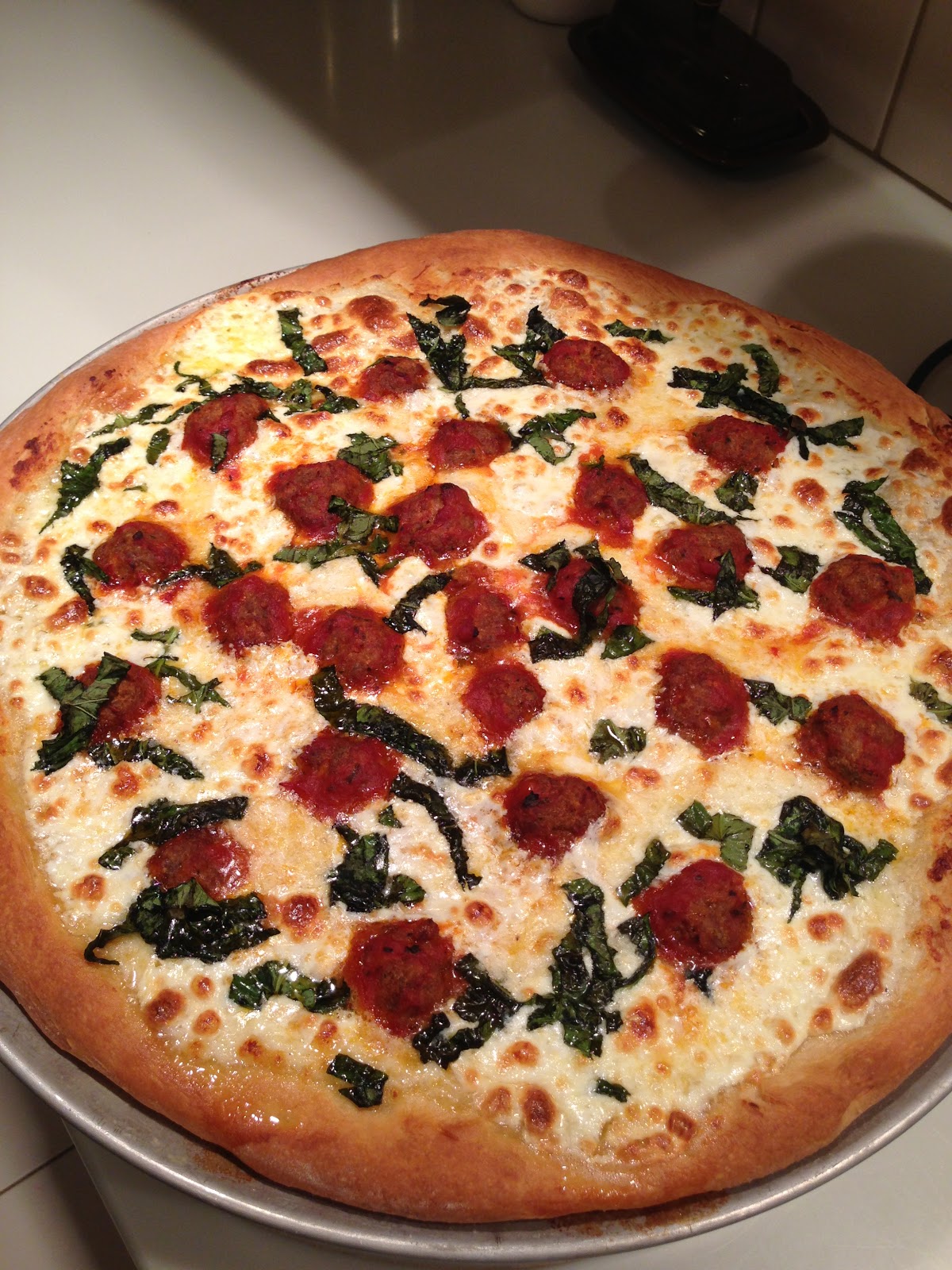 The Swedish Chef Pizza Bianco with Meatballs