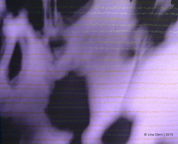 "A Purple Letter", asemic writing by Lina Stern "A Purple Letter", asemic writing by Lina Stern